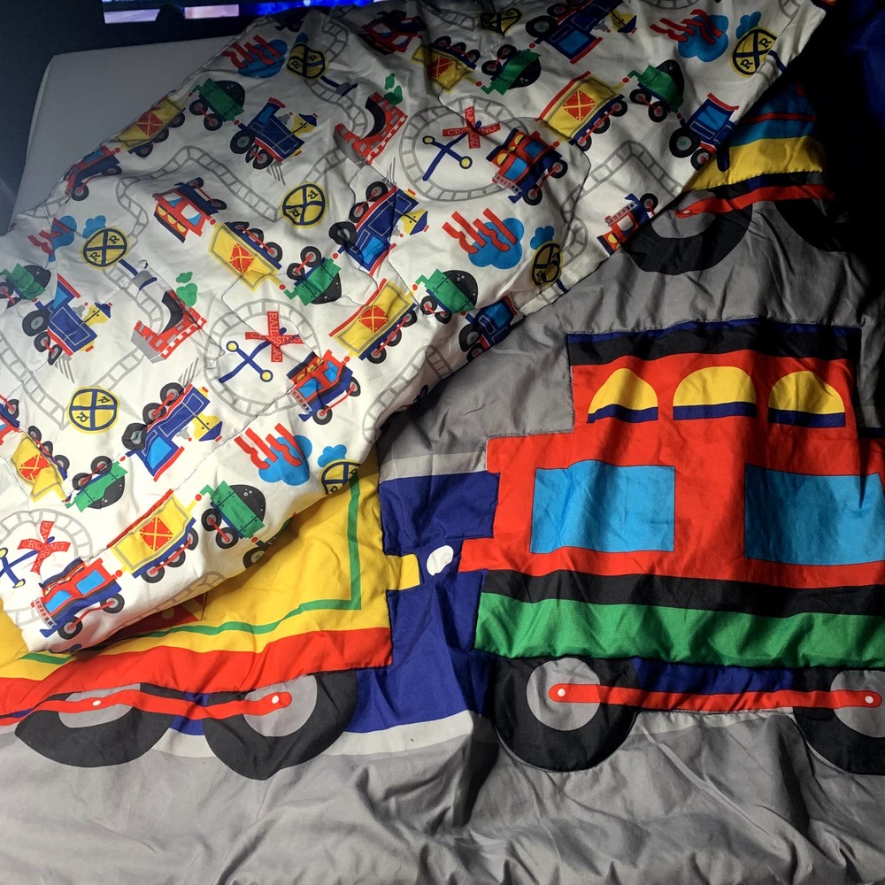 Everything Kids Train Quilt 38 x 56In.